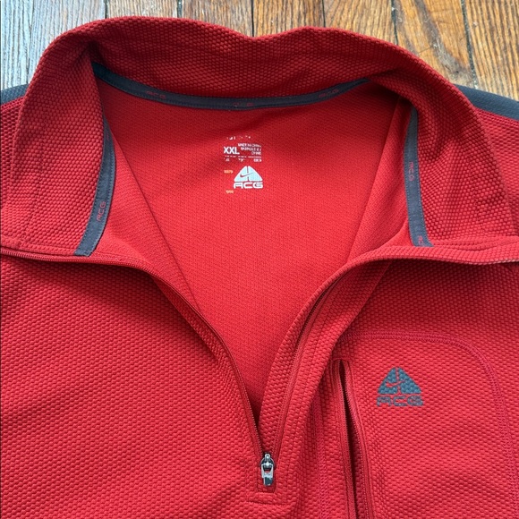 Y2K Nike ACG Waffle Knit 1/4 Zip Vintage Shirt - Picture 4 of 11